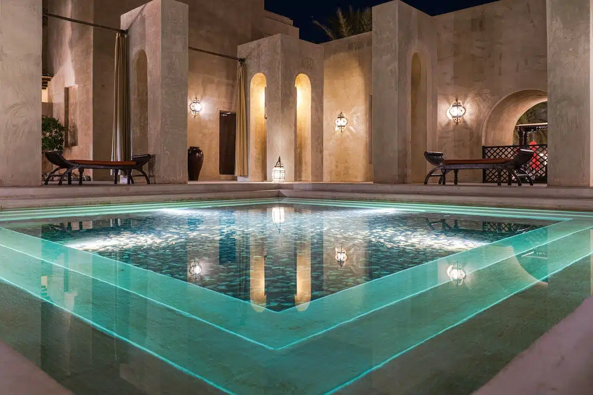 piscine éclairage