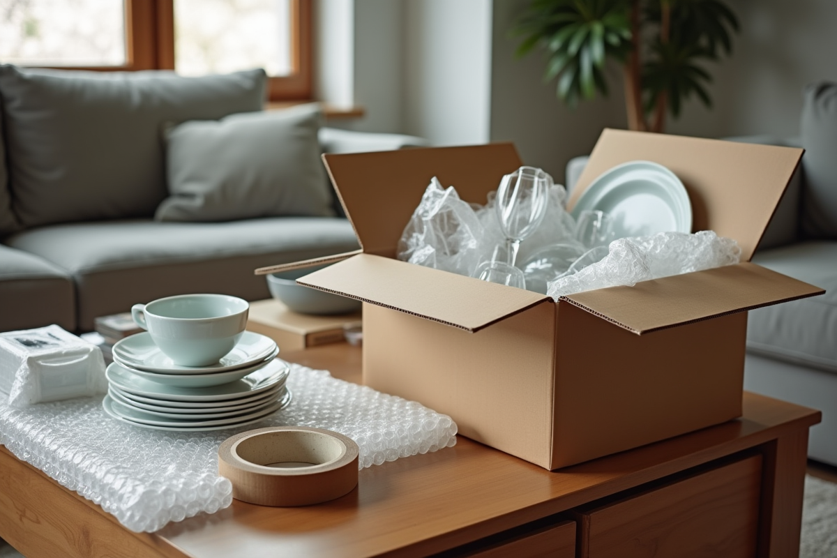 cartons vaisselle